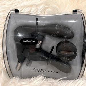 Metroiane Rabbit Corkscrew and Foil Cutter Set in case